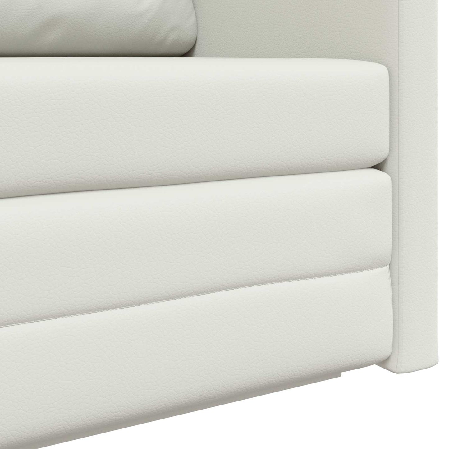 Divano letto Bianco 124 x 71 x 78 cm Pelle Artificiale | homemem39