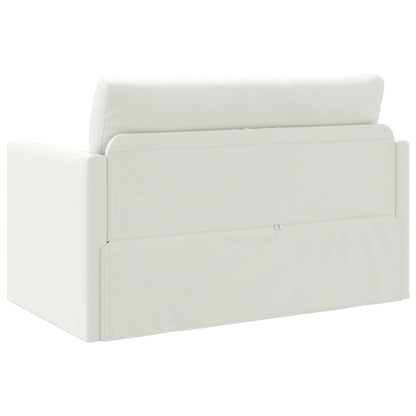 Divano letto Bianco 124 x 71 x 78 cm Pelle Artificiale | homemem39