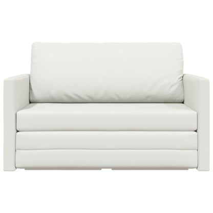 Divano letto Bianco 124 x 71 x 78 cm Pelle Artificiale