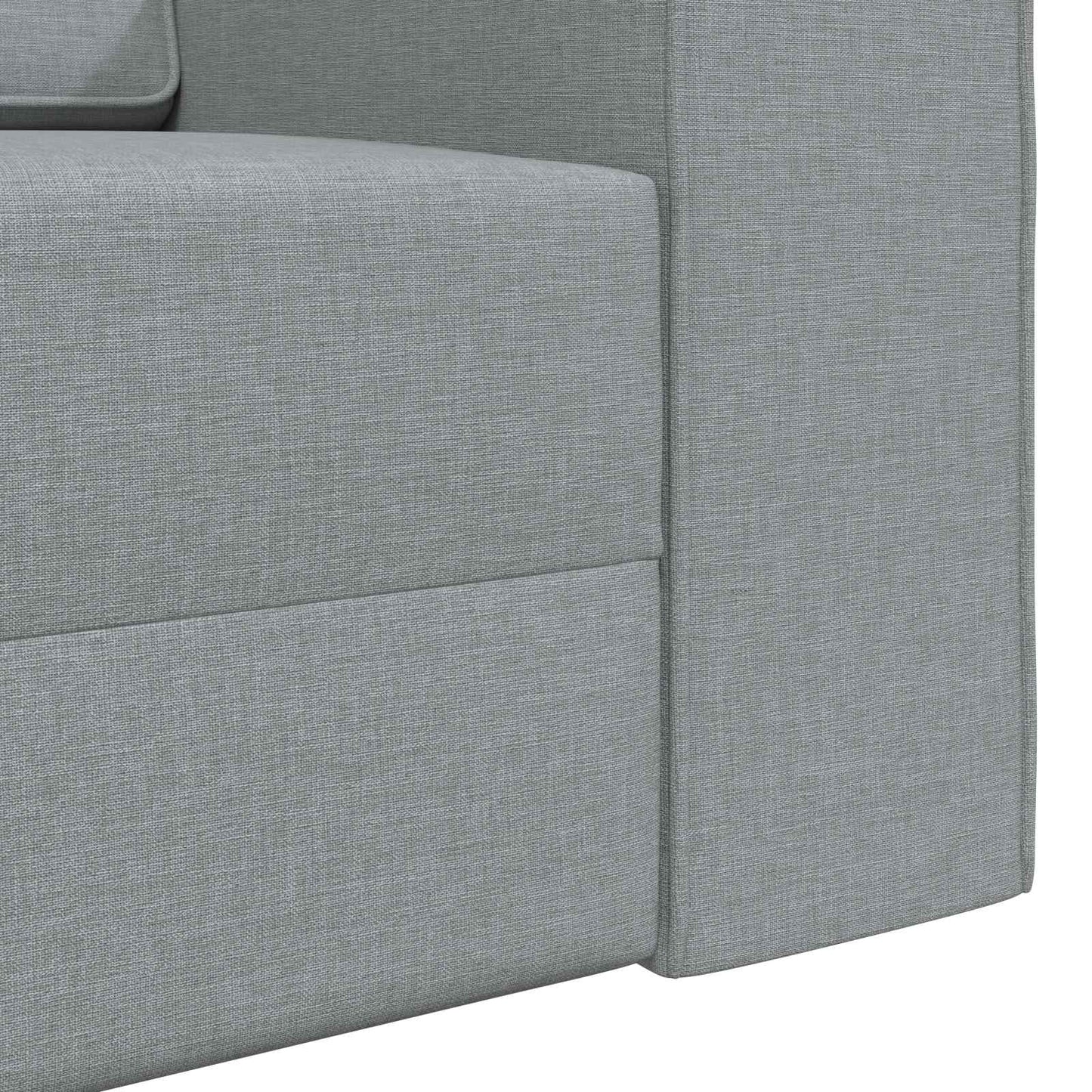 Divano letto Grigio chiaro 245 x 78 x 77 cm Tessuto