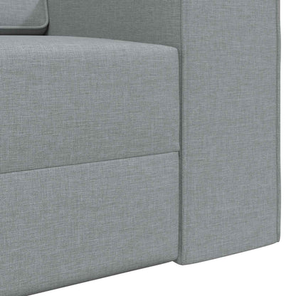 Divano letto Grigio chiaro 245 x 78 x 77 cm Tessuto
