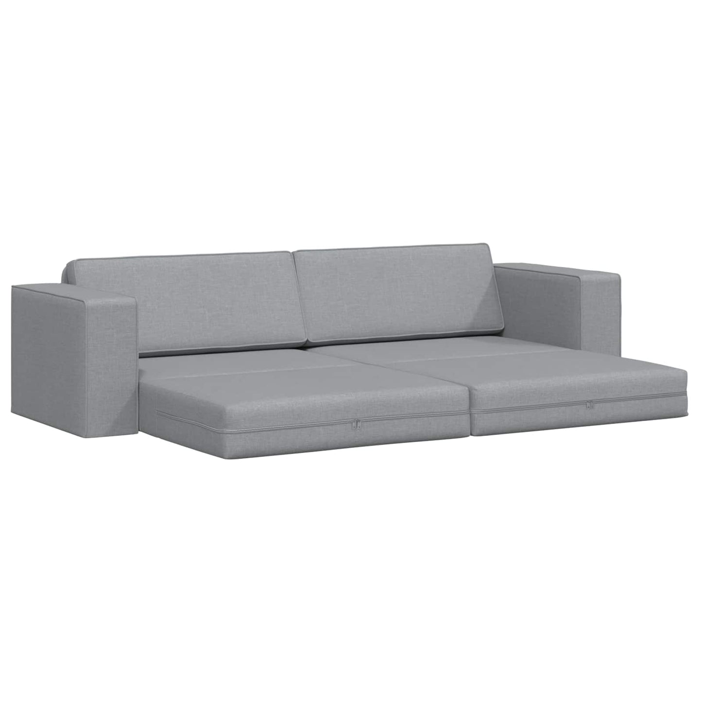 Divano letto Grigio chiaro 245 x 78 x 77 cm Tessuto