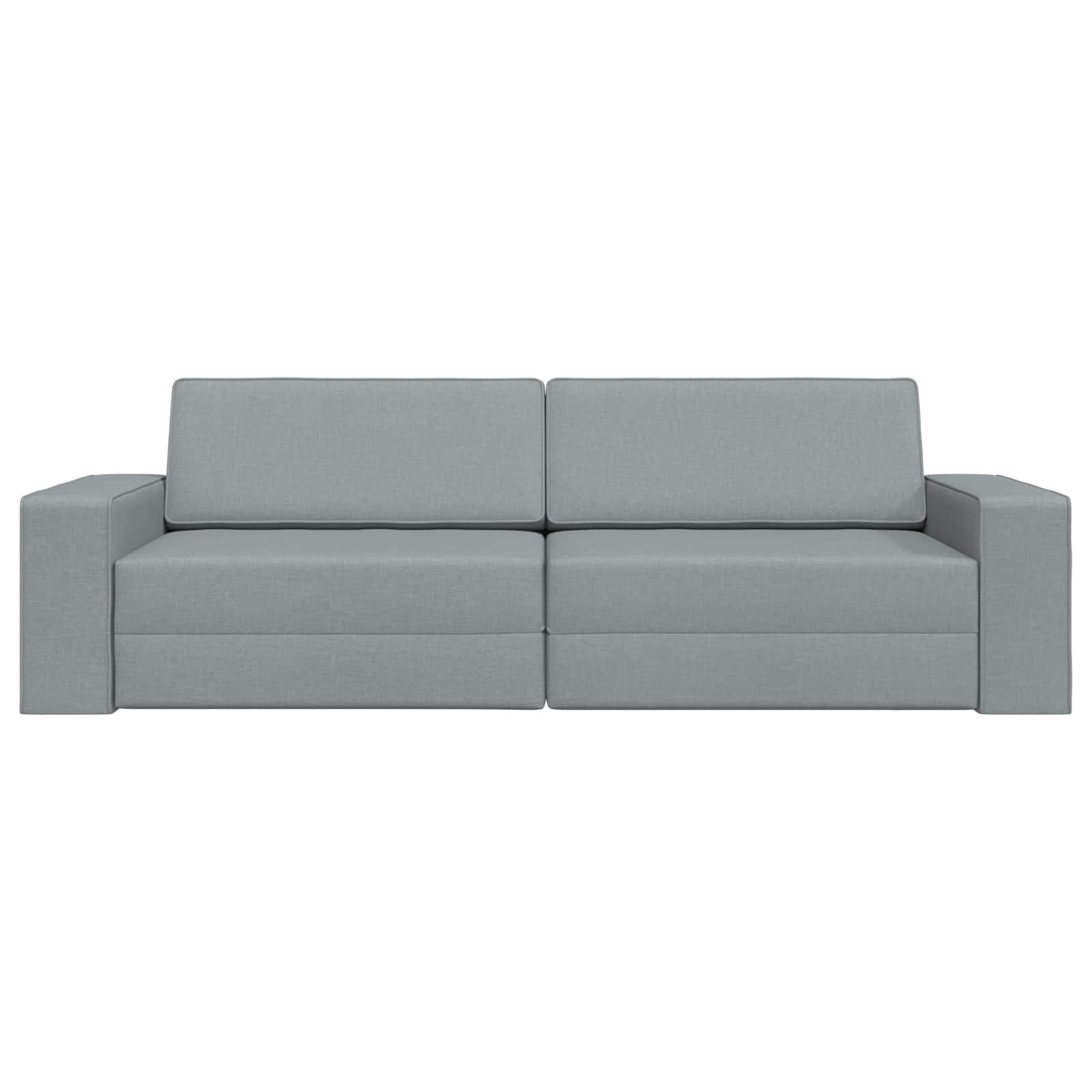 Divano letto Grigio chiaro 245 x 78 x 77 cm Tessuto | homemem39
