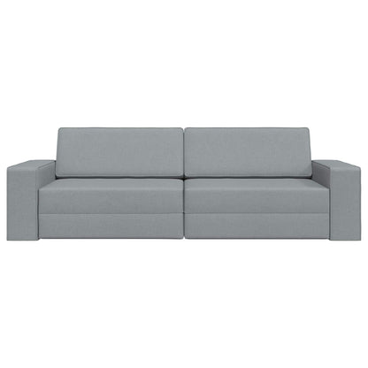 Divano letto Grigio chiaro 245 x 78 x 77 cm Tessuto | homemem39