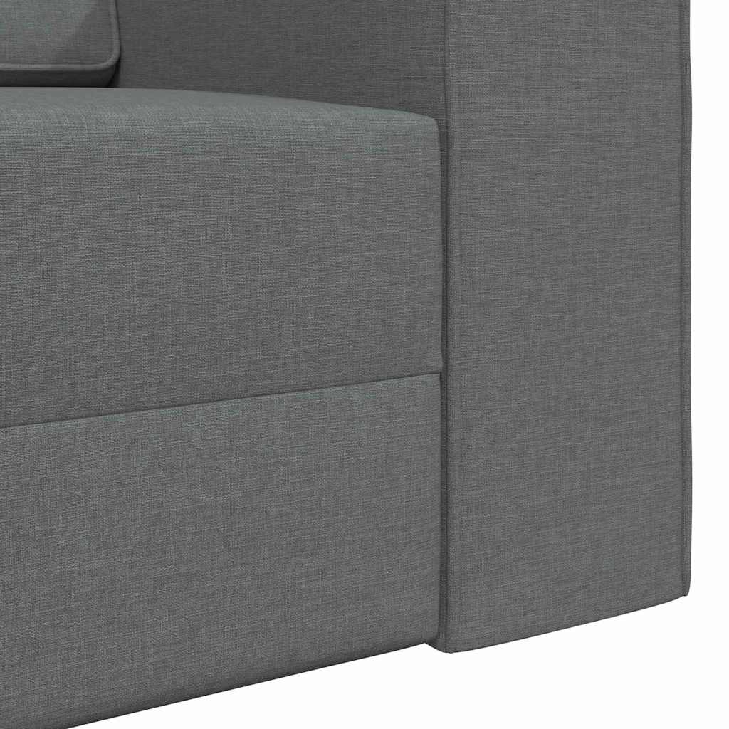 Divano-letto da pavimento Grigio scuro 245 x 78 x 77 cm Tessuto - homemem39