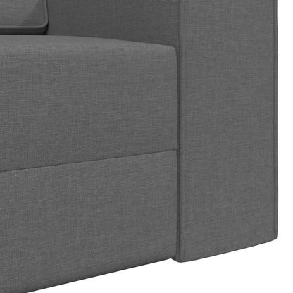 Divano letto Grigio scuro 245 x 78 x 77 cm Tessuto | homemem39
