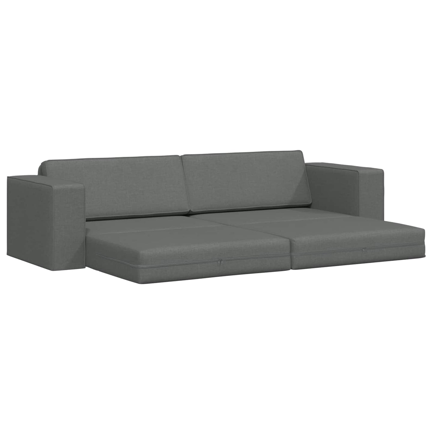 Divano letto Grigio scuro 245 x 78 x 77 cm Tessuto | homemem39