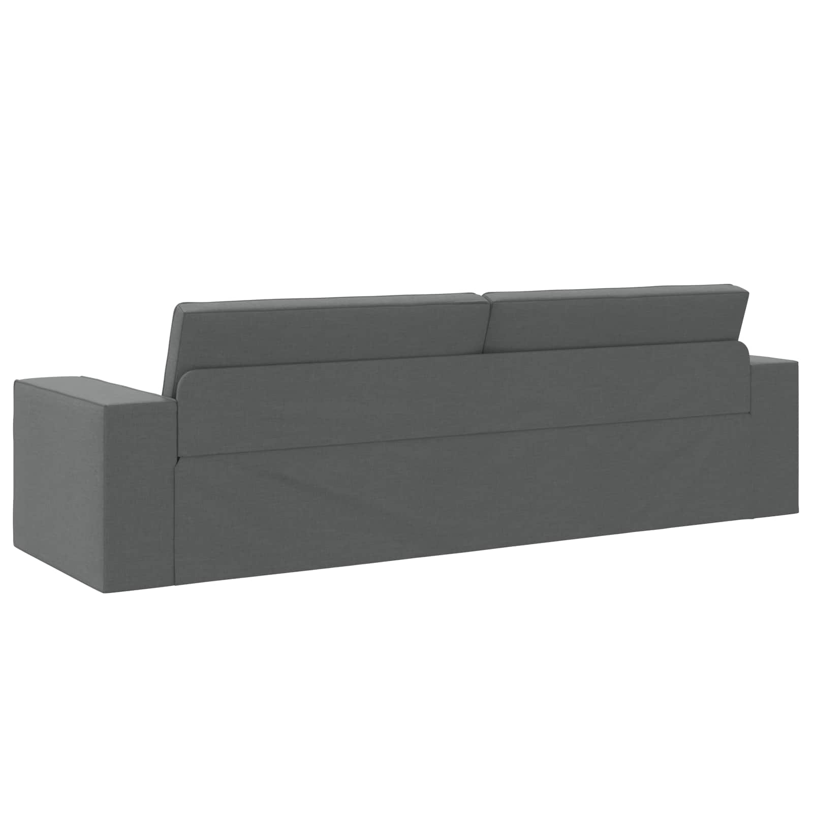 Divano letto Grigio scuro 245 x 78 x 77 cm Tessuto | homemem39