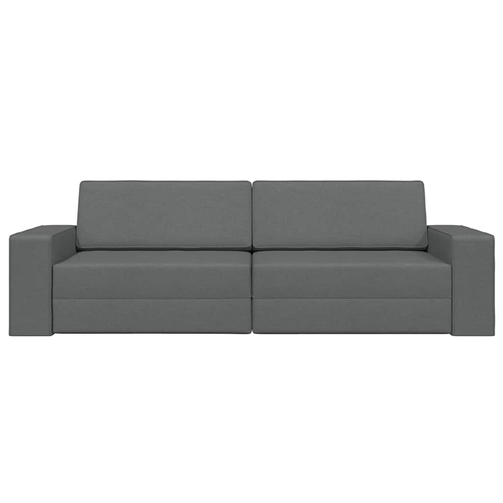 Divano-letto da pavimento Grigio scuro 245 x 78 x 77 cm Tessuto - homemem39