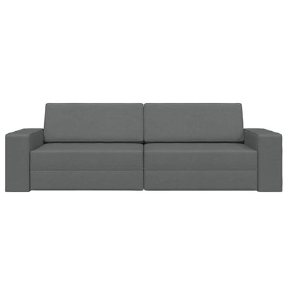 Divano-letto da pavimento Grigio scuro 245 x 78 x 77 cm Tessuto - homemem39