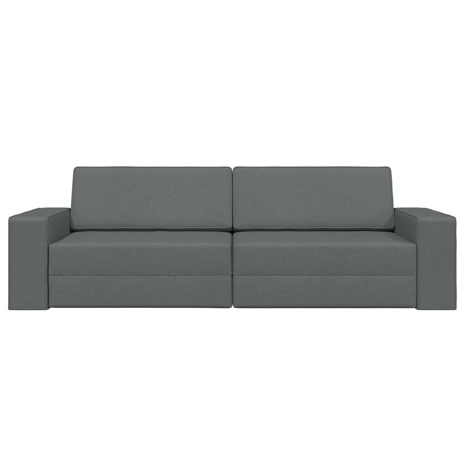 Divano letto Grigio scuro 245 x 78 x 77 cm Tessuto | homemem39