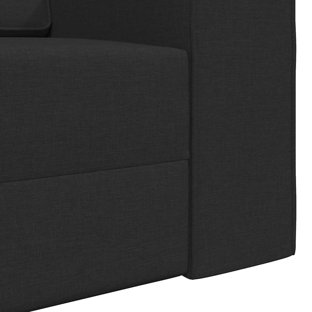Divano-letto da pavimento Nero 245 x 78 x 77 cm Tessuto - homemem39