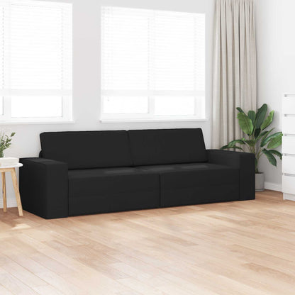 Divano letto Nero 245 x 78 x 77 cm Tessuto | homemem39