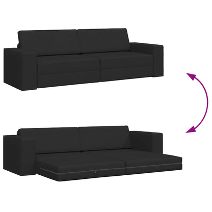 Divano letto Nero 245 x 78 x 77 cm Tessuto