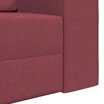 Divano letto 200cm Rosso Vino Tessuto - homemem39