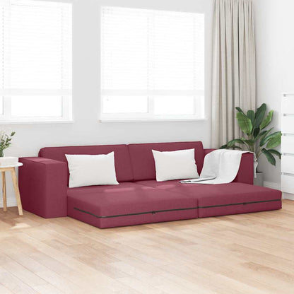 Divano letto 200cm Rosso Vino Tessuto - homemem39