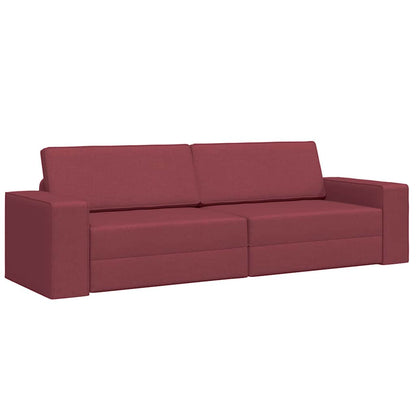Divano letto 200cm Rosso Vino Tessuto - homemem39