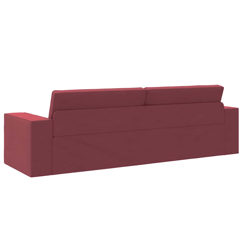 Divano letto 200cm Rosso Vino Tessuto - homemem39