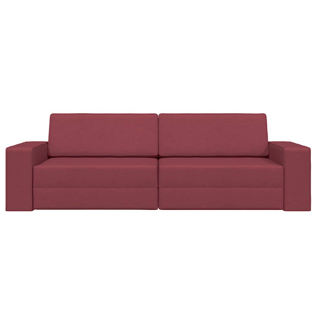 Divano letto 200cm Rosso Vino Tessuto - homemem39