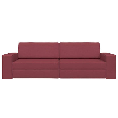 Divano letto 200cm Rosso Vino Tessuto - homemem39