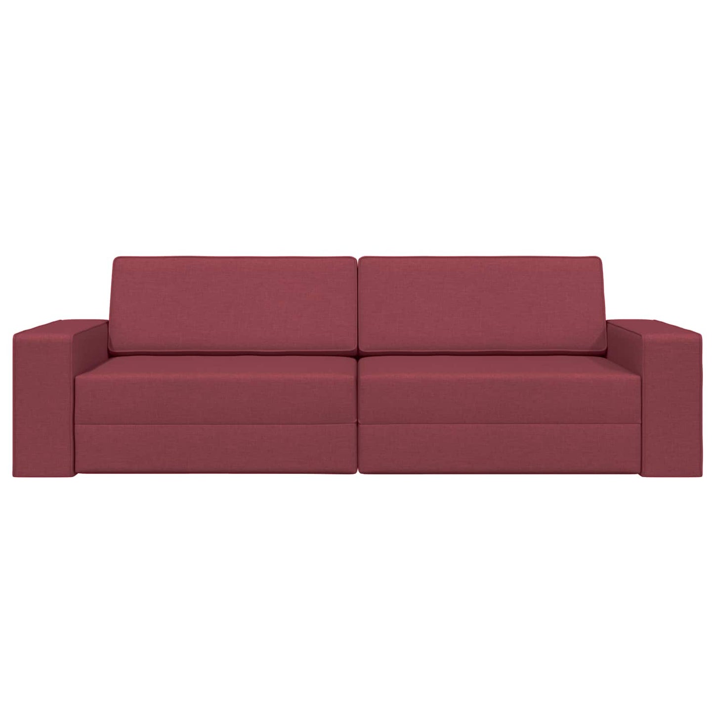Divano letto Rosso Vino 245 x 78 x 77 cm Tessuto | homemem39