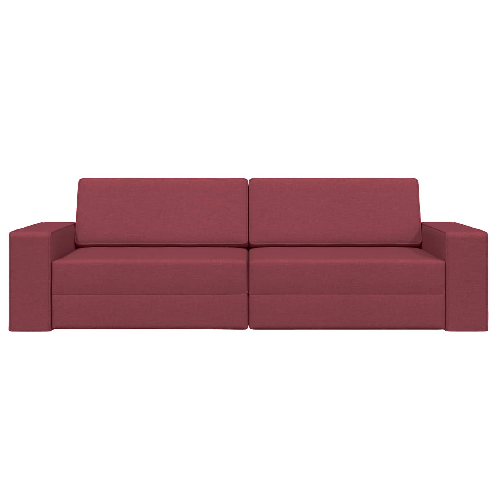 Divano letto Rosso Vino 245 x 78 x 77 cm Tessuto | homemem39