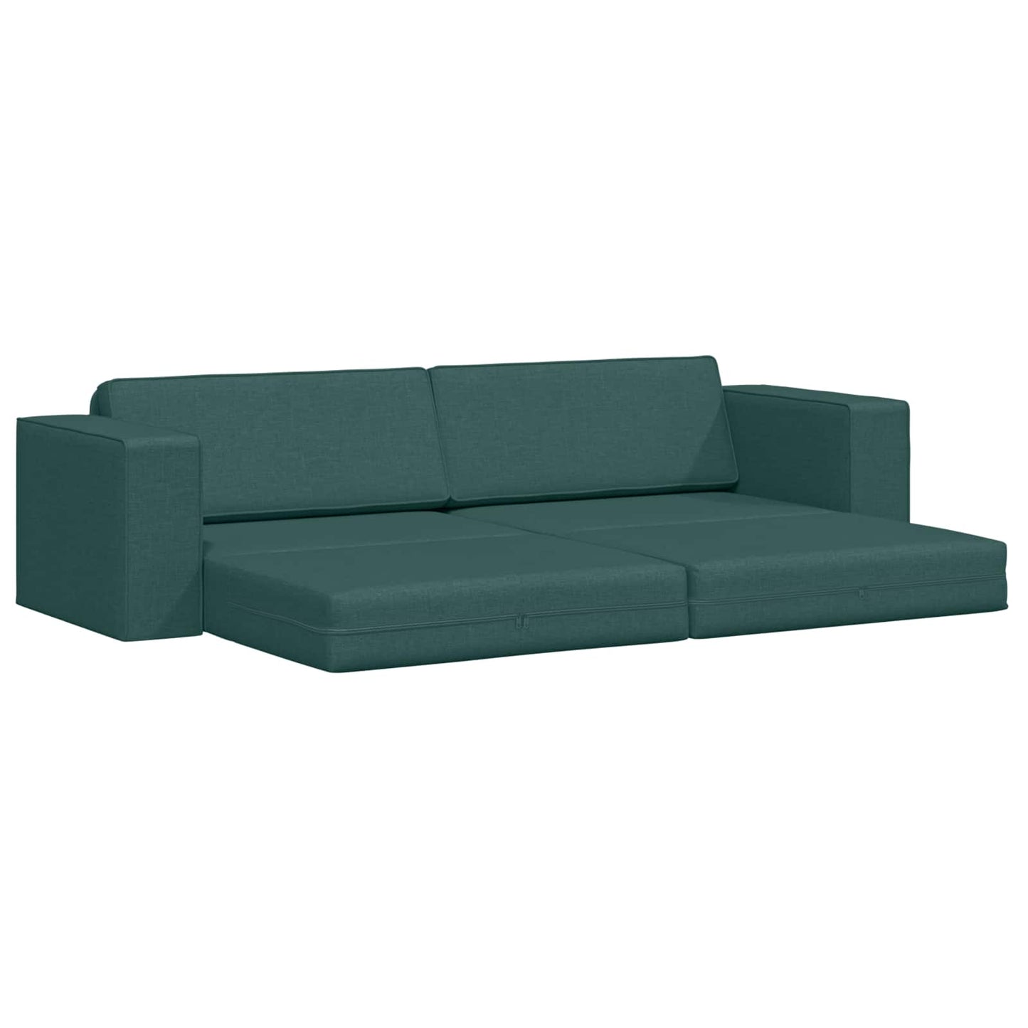Divano letto Verde Scuro 245 x 78 x 77 cm Tessuto