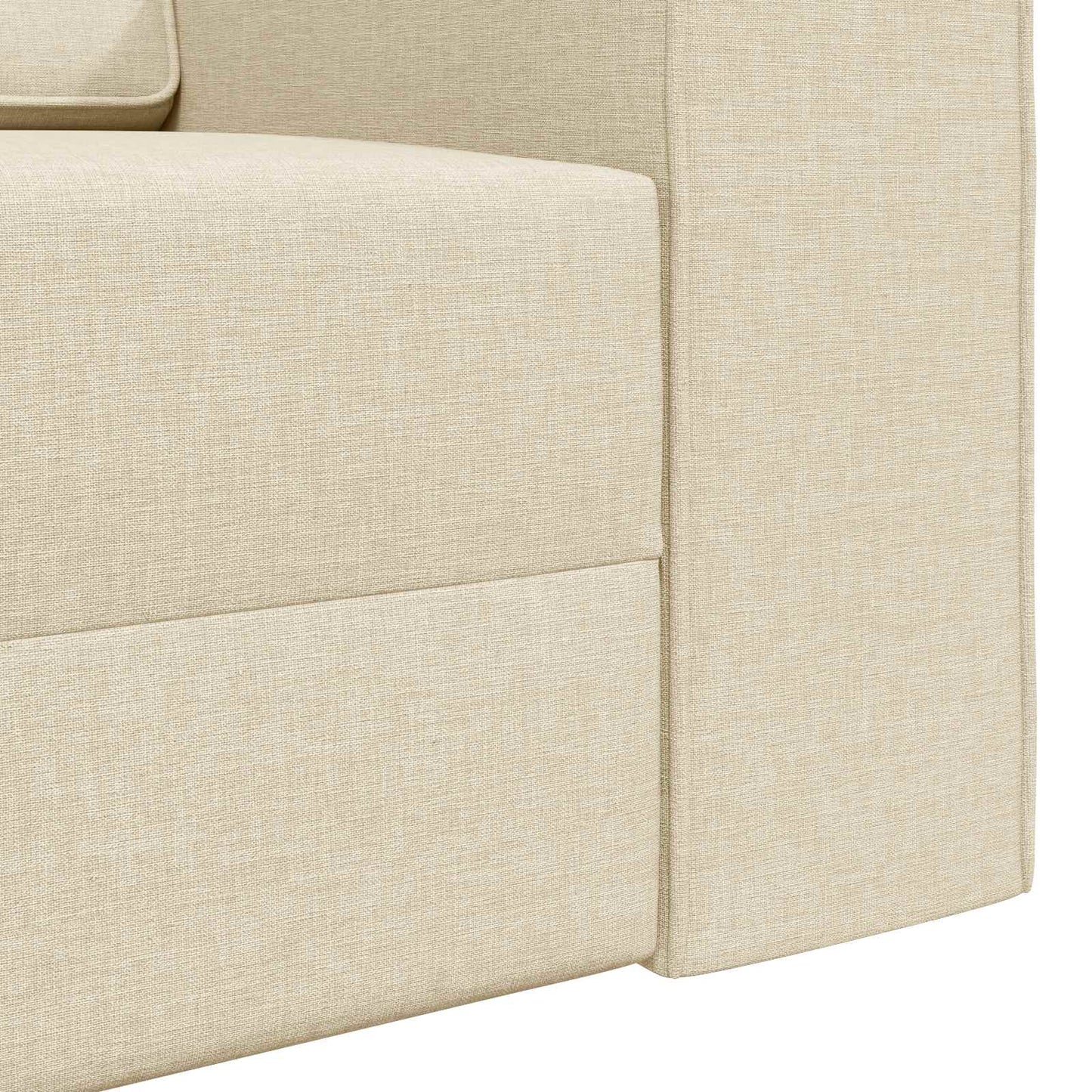 Divano letto Crema 245 x 78 x 77 cm Tessuto | homemem39