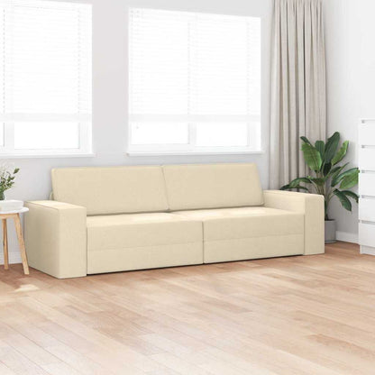 Divano letto 200cm Crema Tessuto - homemem39