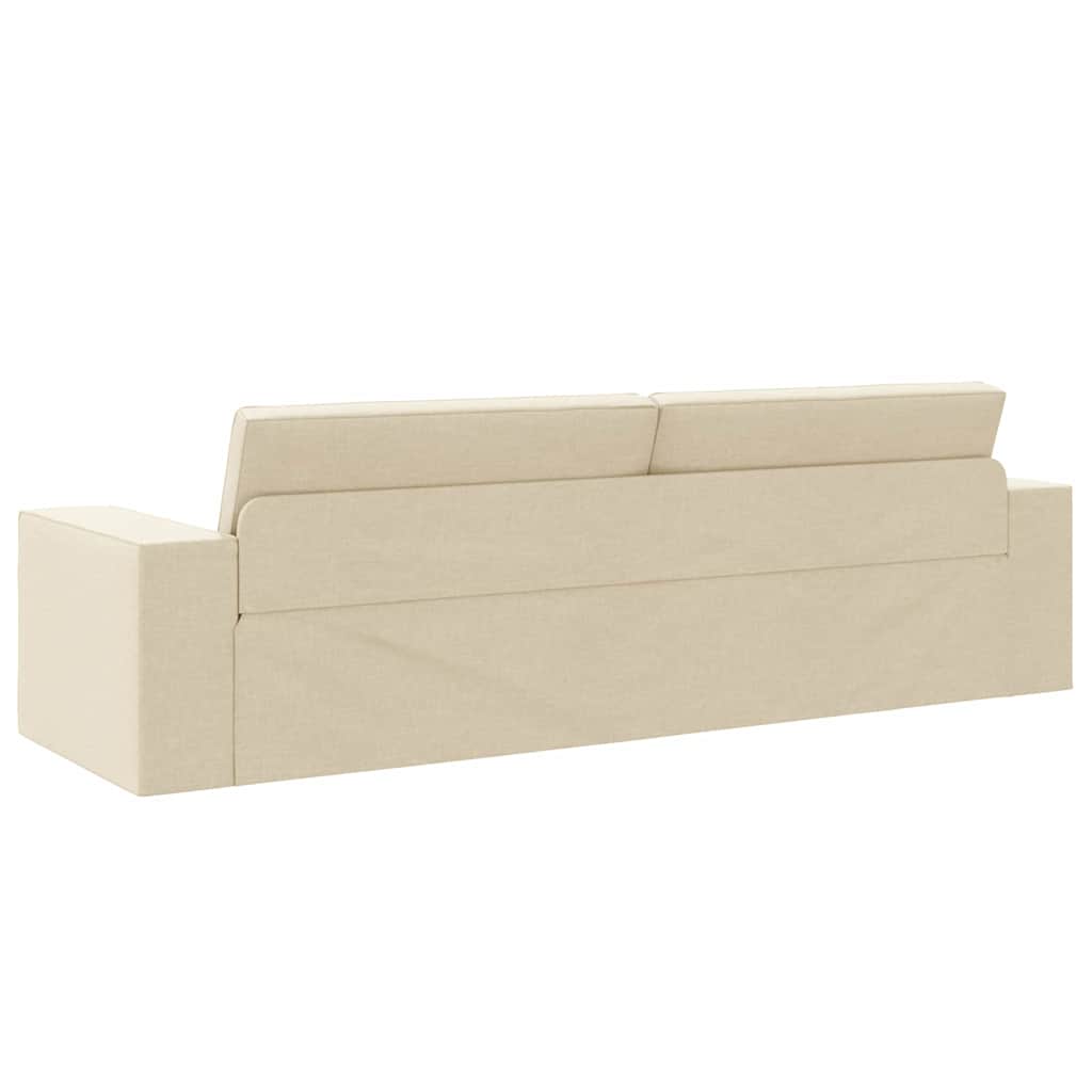 Divano letto 200cm Crema Tessuto - homemem39