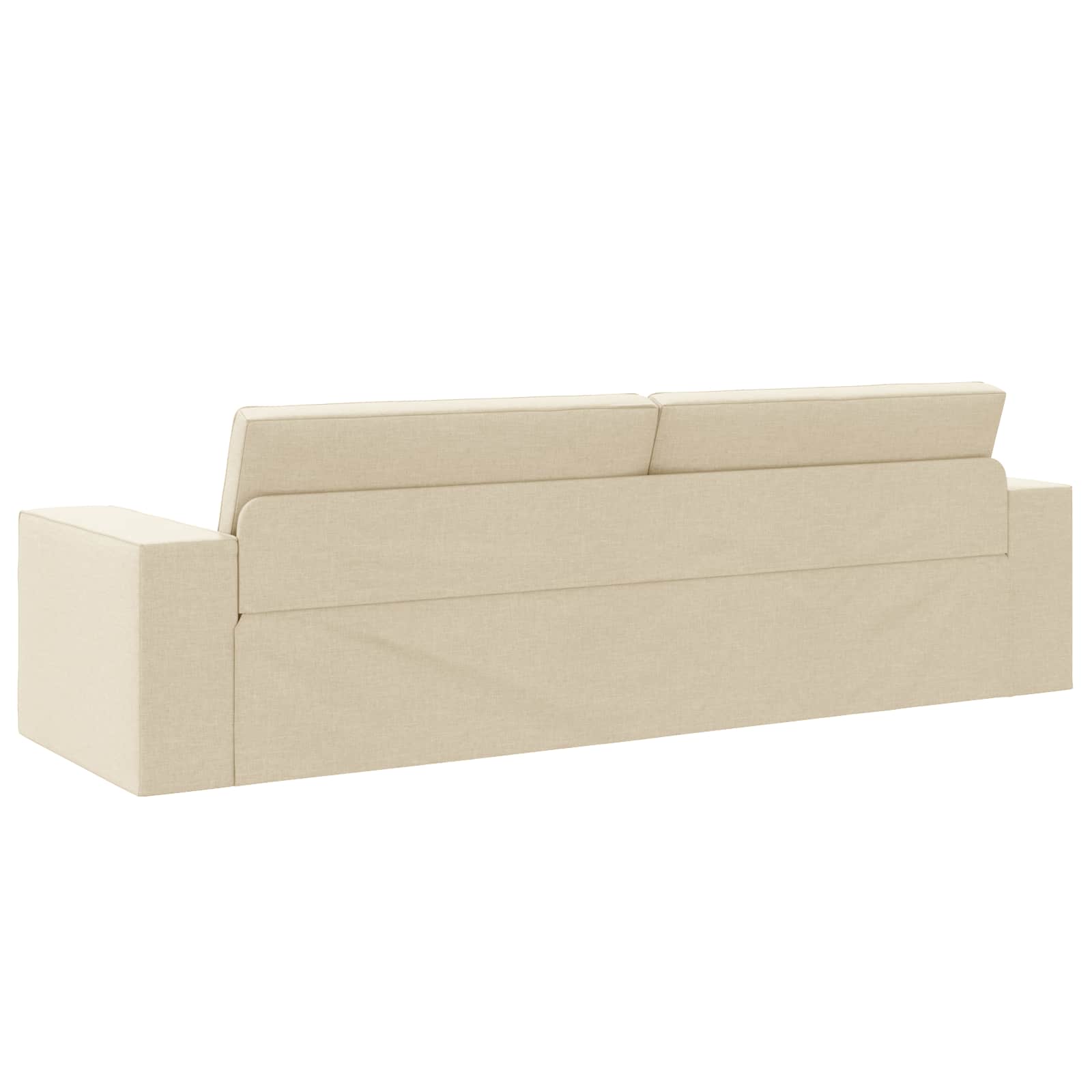 Divano letto Crema 245 x 78 x 77 cm Tessuto | homemem39