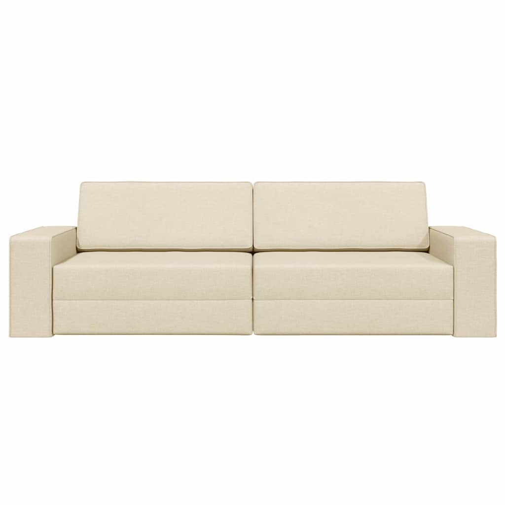 Divano letto 200cm Crema Tessuto - homemem39