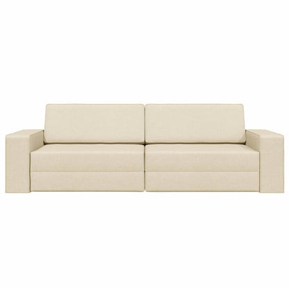 Divano letto 200cm Crema Tessuto - homemem39