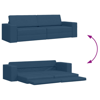 Divano letto Blu navy 245 x 78 x 77 cm Tessuto | homemem39