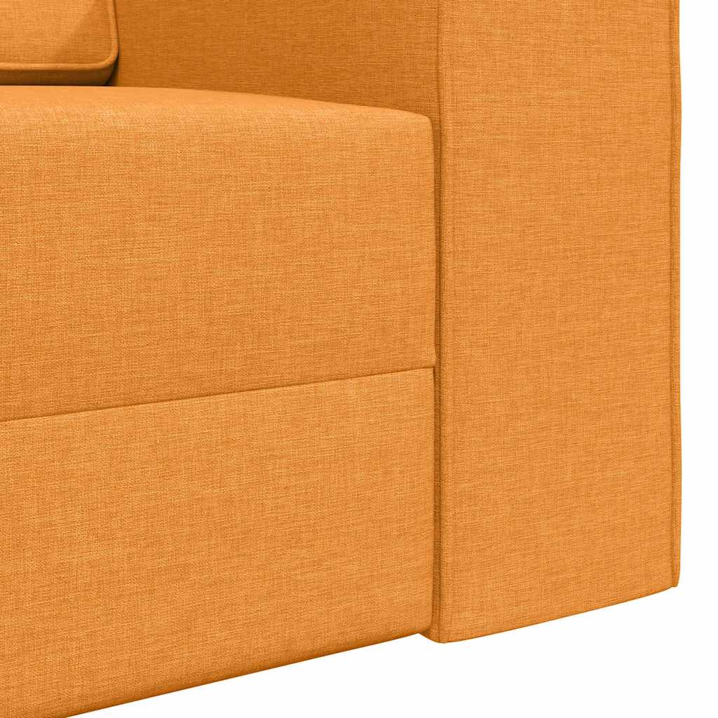 Divano letto 200cm Giallo Scuro Tessuto