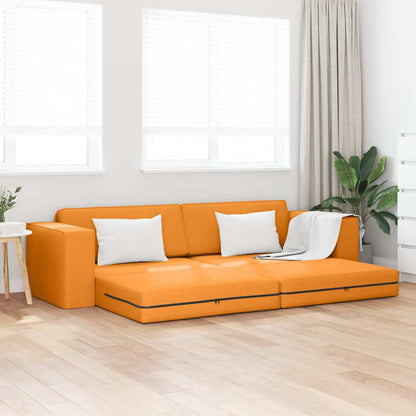 Divano letto 200cm Giallo Scuro Tessuto