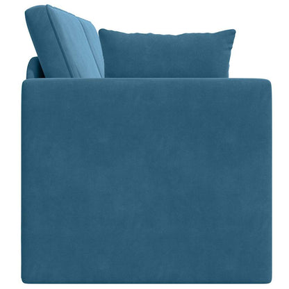Divano-letto da pavimento 200cm Blu Velluto