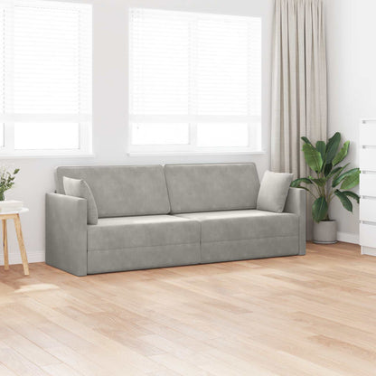 Divano-letto da pavimento Grigio chiaro 213 x 70 x 77 cm | homemem39