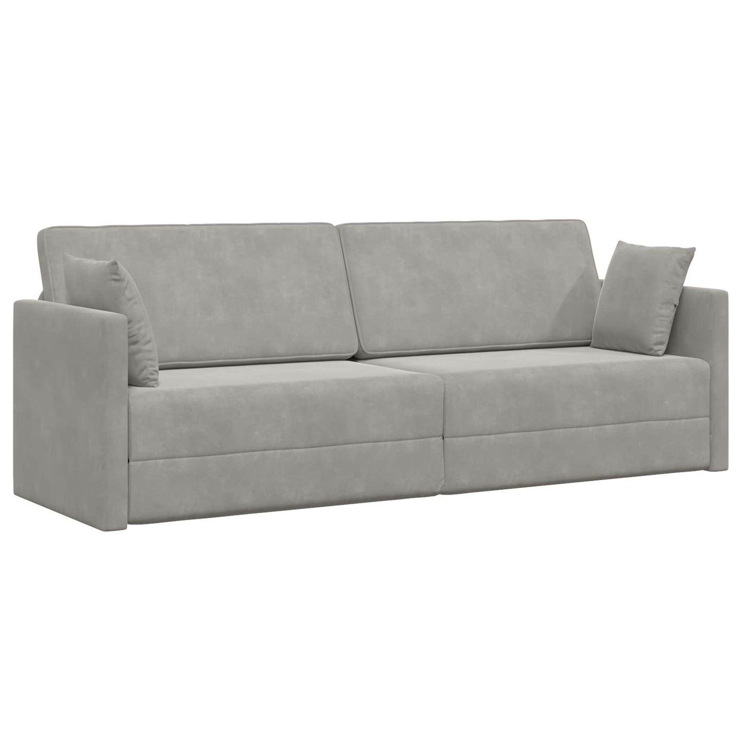 Divano-letto da pavimento Grigio chiaro 213 x 70 x 77 cm | homemem39