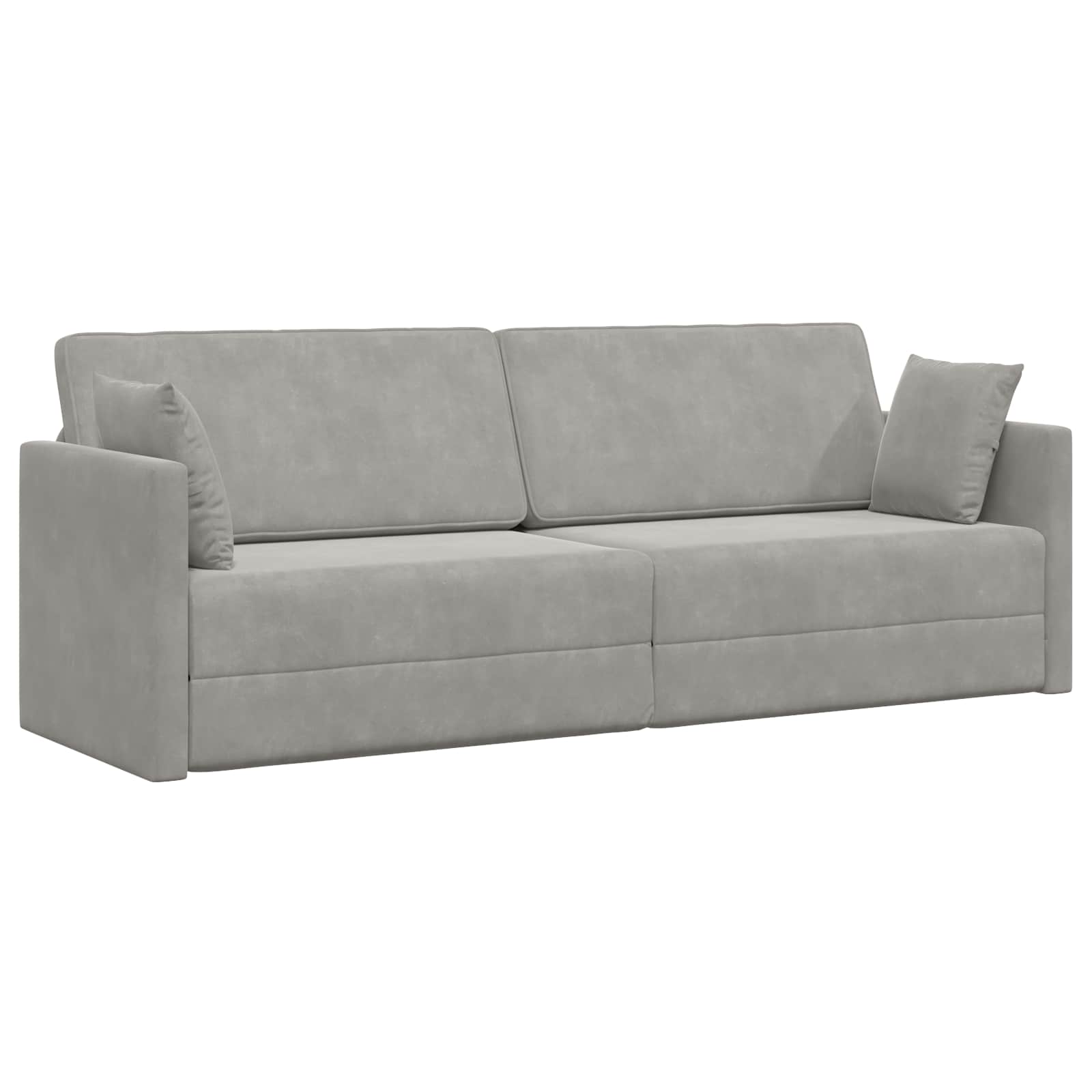 Divano-letto da pavimento Grigio chiaro 213 x 70 x 77 cm | homemem39