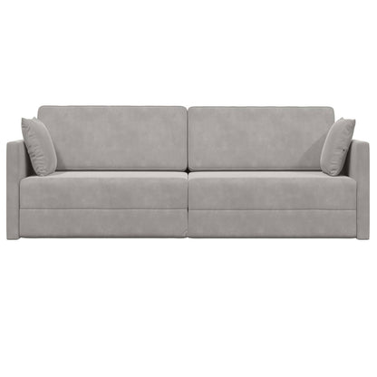 Divano-letto da pavimento Grigio chiaro 213 x 70 x 77 cm | homemem39