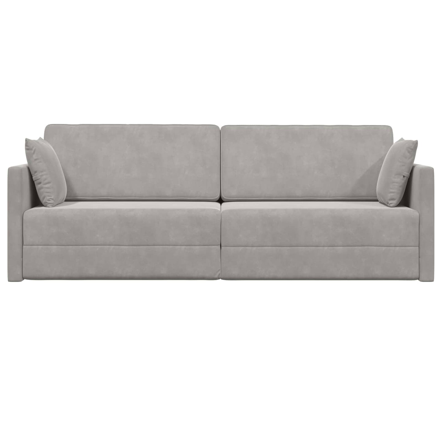Divano-letto da pavimento Grigio chiaro 213 x 70 x 77 cm