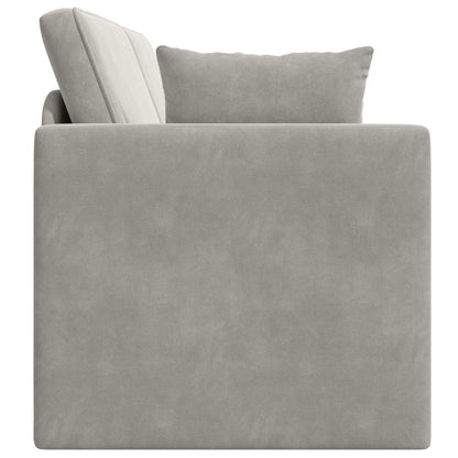 Divano-letto da pavimento Grigio chiaro 213 x 70 x 77 cm | homemem39