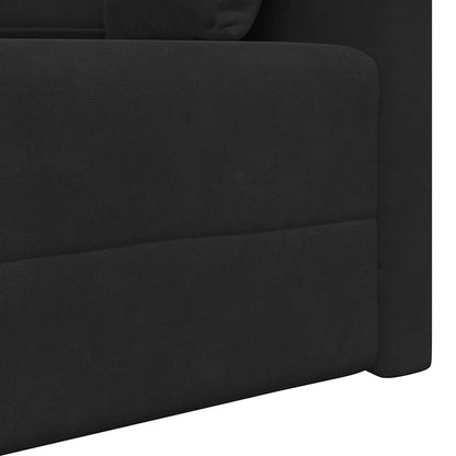 Divano-letto da pavimento 200cm Nero Velluto - homemem39