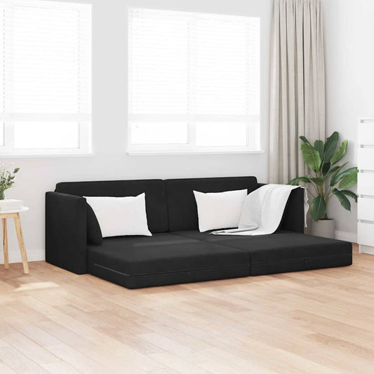 Divano-letto da pavimento 200cm Nero Velluto