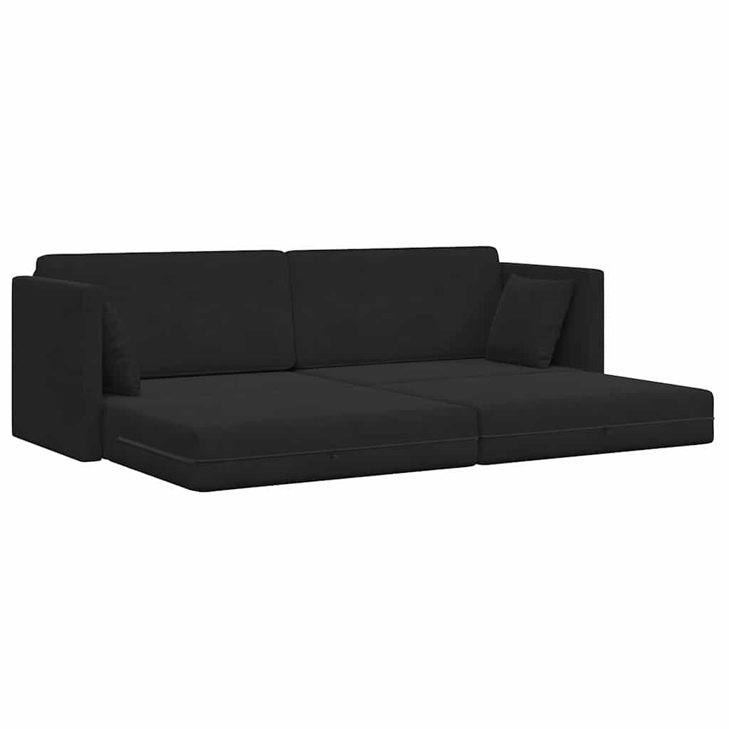 Divano-letto da pavimento 200cm Nero Velluto - homemem39