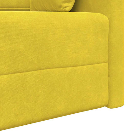 Divano-letto da pavimento 200cm Giallo Velluto