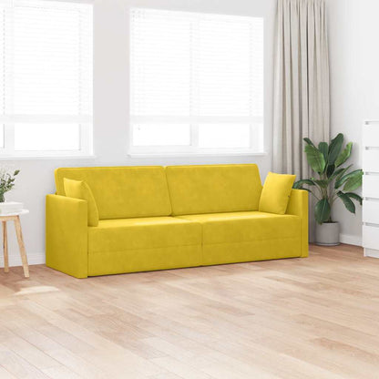 Divano-letto da pavimento 200cm Giallo Velluto