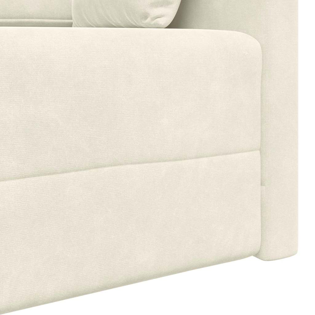 Divano-letto da pavimento 200cm Crema Velluto - homemem39