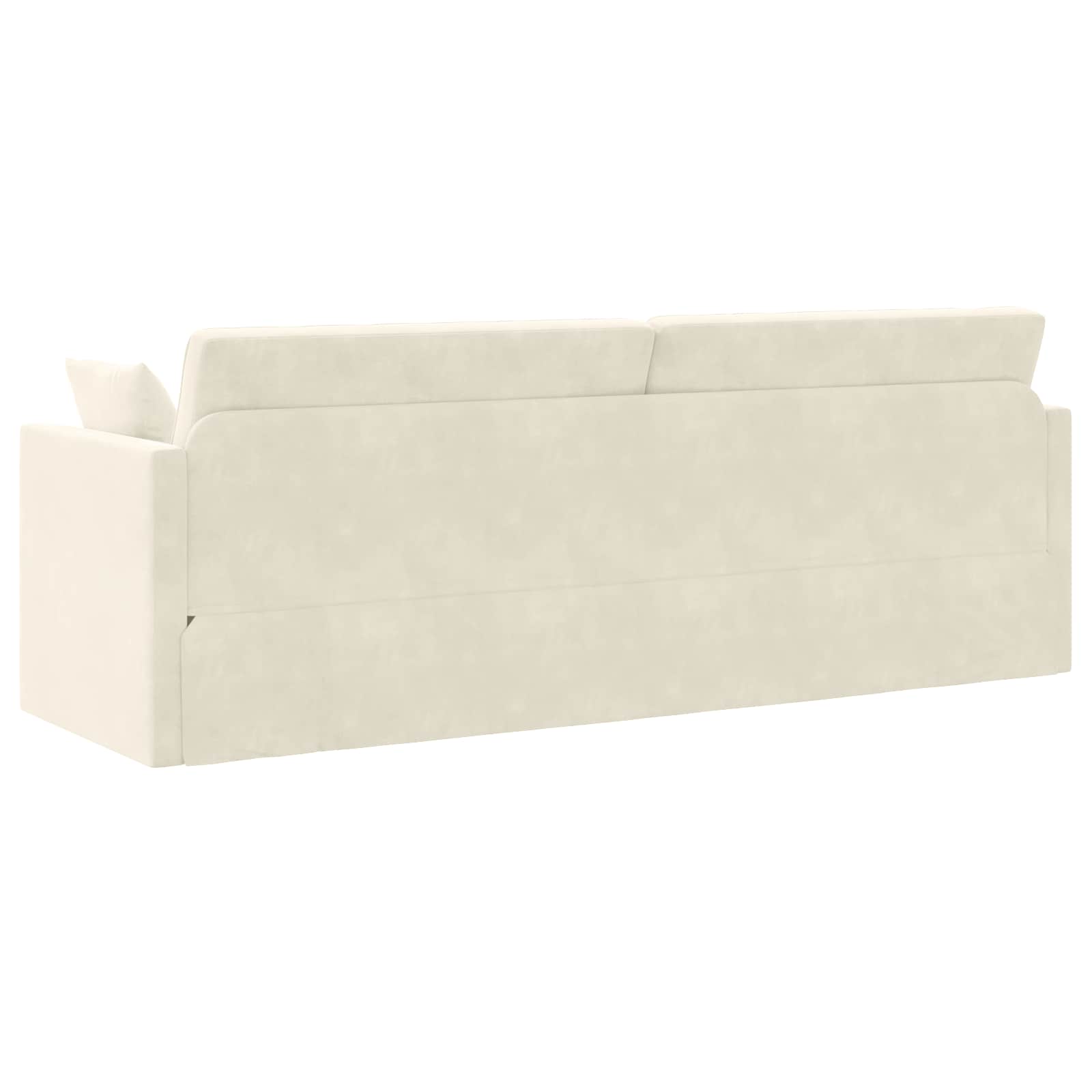 Divano-letto da pavimento Crema 213 x 70 x 77 cm Velluto | homemem39